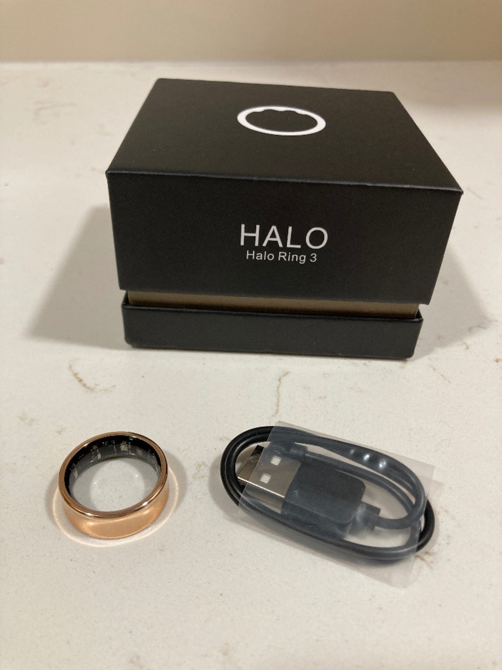 NEW Halo Smart Ring, Fit Tracker, Rose Gold, Size 9, Never Used
